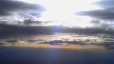 天空彩霞云彩太阳光视频素材