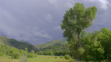 山峦野外户外蓝天白云延时摄影视频素材
