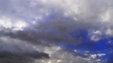 蓝天黑云快速飘移风起云涌视频素材