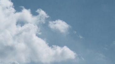碧蓝天空云层云团翻滚白云动态移动视频素材