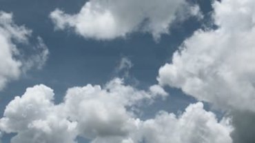动态云团云层白云蓝天背景视频素材