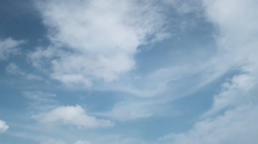 湛蓝天空白云云朵动态飘移视频素材