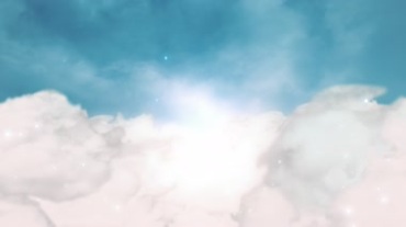 白色云层云团上飞行视频素材