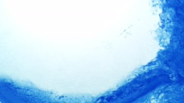 运动中的水，蓝色动态水镜头摄像视频素材