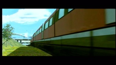 火车快速飞驰视频素材