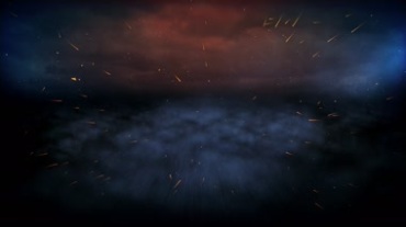 火焰云团流云穿梭粒子视频素材