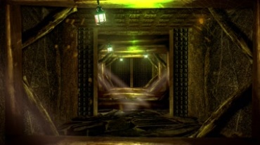 地下矿洞诡异气氛动态背景视频素材