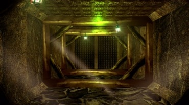 地下矿洞诡异气氛动态背景视频素材