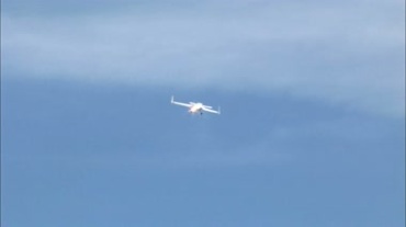 小型喷气飞机起飞视频素材