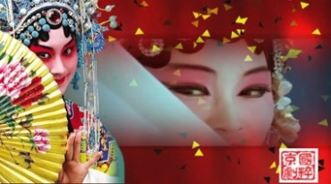 国粹京剧花旦中国文化唱戏视频素材