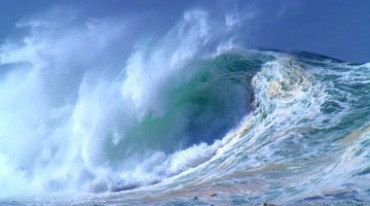 大海巨浪翻腾海浪波浪风浪势不可挡视频素材