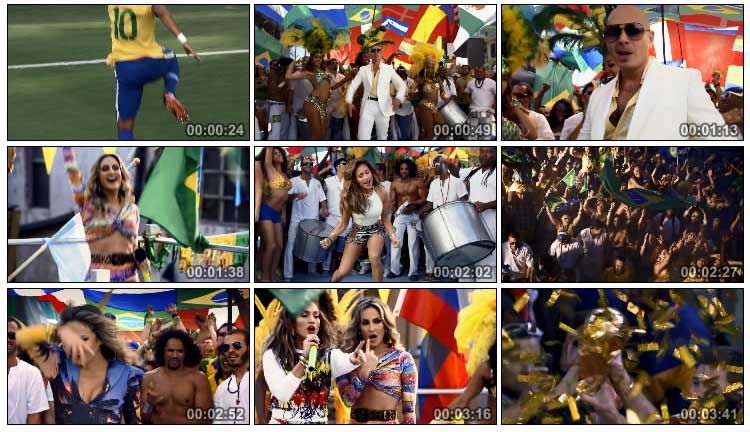 2014巴西世界杯主题曲mv视频素材