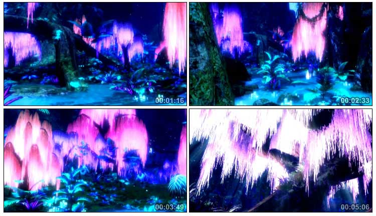 潘多拉星球阿凡达发光森林场景视频素材