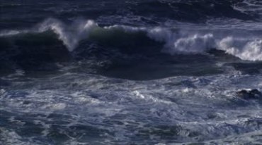 海上风浪巨浪大风大浪视频素材