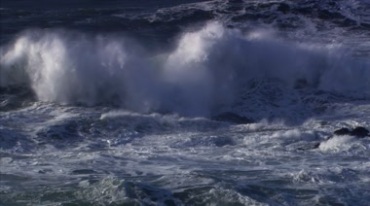 海上风浪巨浪大风大浪视频素材