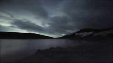 唯美湖水星空夜空云彩时间流逝延时摄影视频素材