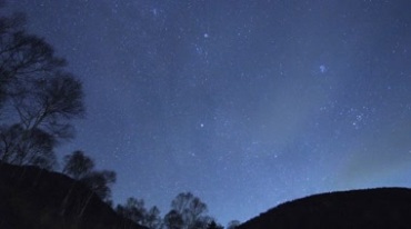 夜色星空星星穹顶苍穹延时摄影视频素材