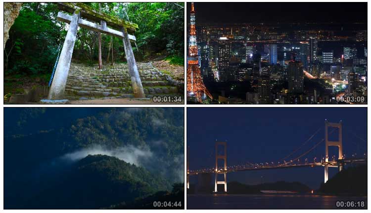 日本国自然风光交通人群城市建筑风景视频素材