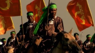 蒙古草原骑马集会视频素材