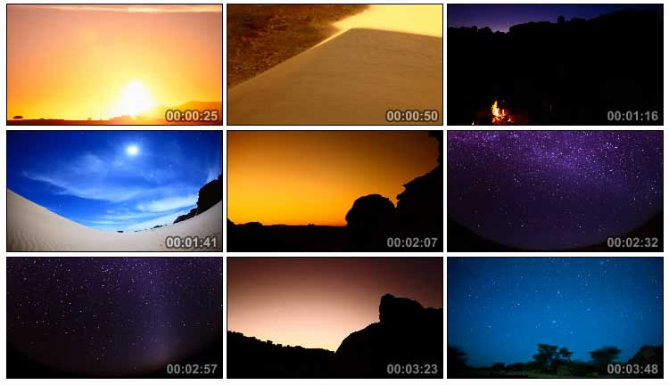 撒哈拉沙漠地球仙境美景延时摄影视频素材