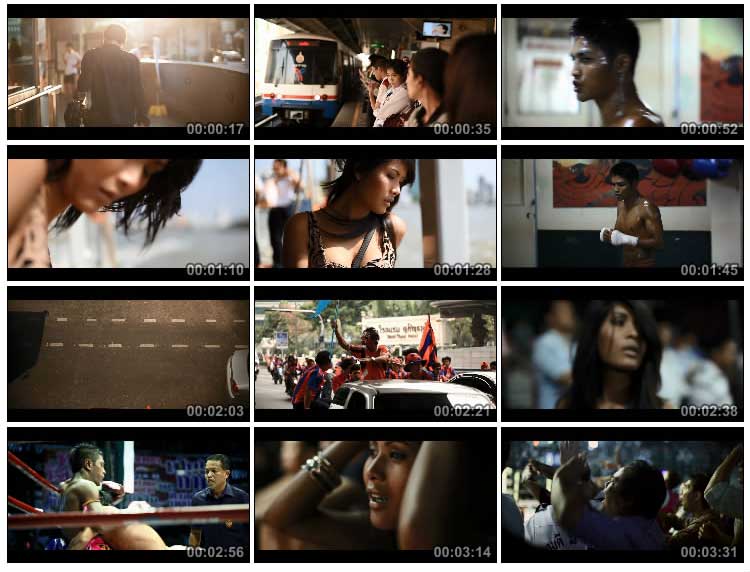泰国曼谷风土人情街头街景泰拳视频素材