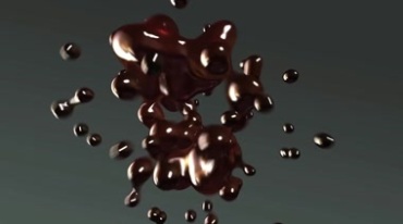 液体珠子流体聚合凝聚分离视频素材