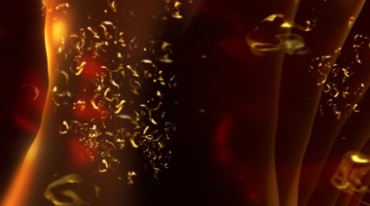 金黄液体气泡动态背景视频素材