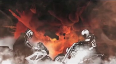 激情火焰赛车爆炸大火视频素材