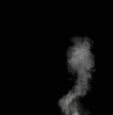 烟雾烟气冒烟白烟黑屏抠像特效视频素材