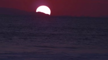 海上日落红日海边夕阳黄昏大海视频素材