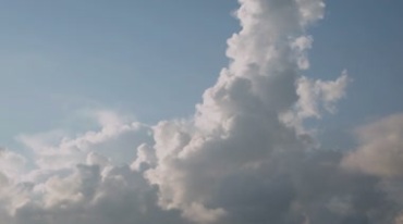 天空白云云朵云团变幻云层视频素材