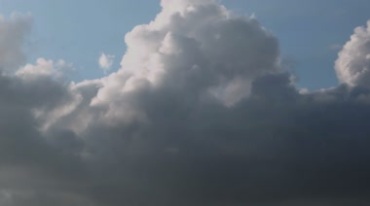 天空白云云朵云团变幻云层视频素材