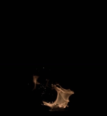 火焰燃烧火苗窜起粒子炸裂黑屏抠像视频素材