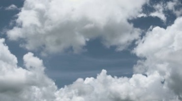 白色云彩云朵云层飘动变幻视频素材