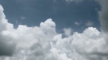 白色云彩云朵云层飘动变幻视频素材