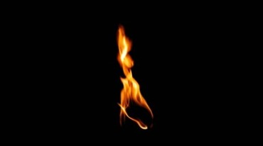 火把燃烧的火焰火苗黑屏特效视频素材