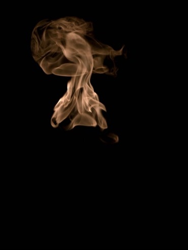 火团火球火焰燃烧黑色背景特效视频素材