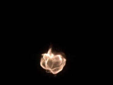 火团火球腾起火焰燃烧冒烟黑屏抠像通道视频素材