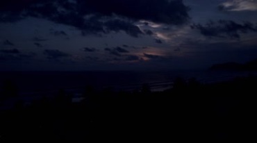 海边海岸太阳落山夕阳延时摄影风光视频素材