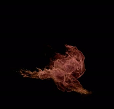 火焰火团大火燃烧黑屏抠像特效视频素材