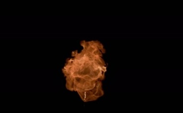 火焰球火团燃烧黑屏抠像特效视频素材
