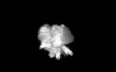 爆炸能量烟雾腾起迸飞视频素材