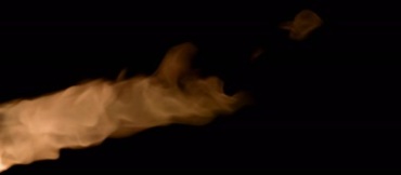 火团火球飞过黑屏抠像长屏特效视频素材