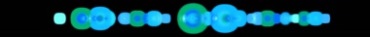 蓝色动态圆圈放大缩小黑屏抠像视频素材