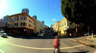 城市街道街景极速摄影视频素材