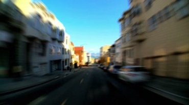 城市街道街景极速摄影视频素材