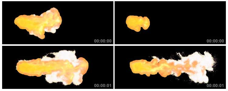 火团火球大火燃烧黑屏抠像特效视频素材