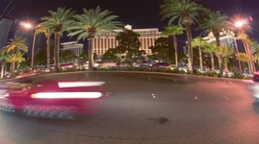 夜晚城市灯光灯景汽车车流极速摄影视频素材