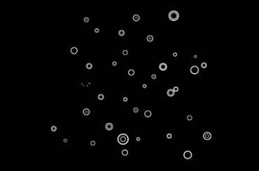 圆心圆圈同心圆动态漂浮黑屏特效视频素材