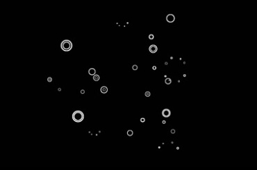 圆心圆圈同心圆动态漂浮黑屏特效视频素材